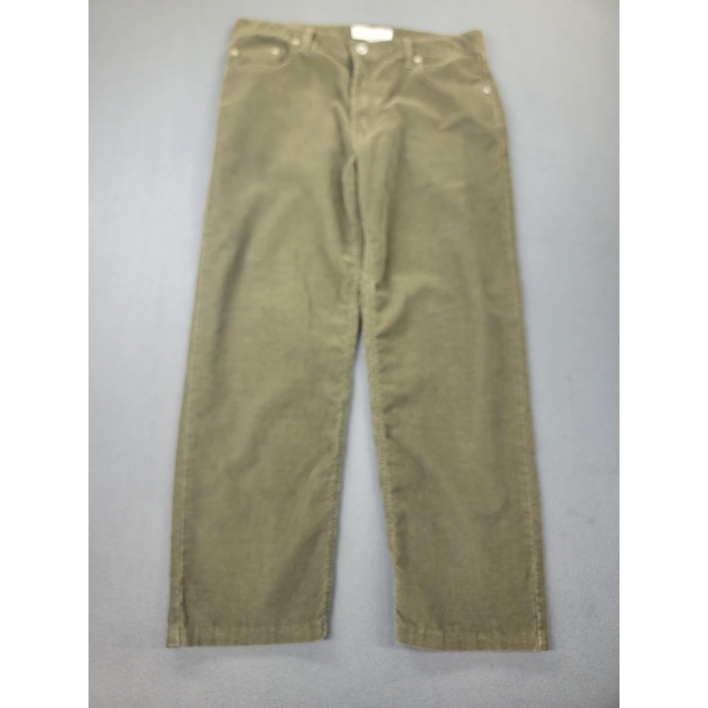 Vintage Abercrombie & Fitch Pants Womens 14 Green Corduroy 5 Pocket USA 90s